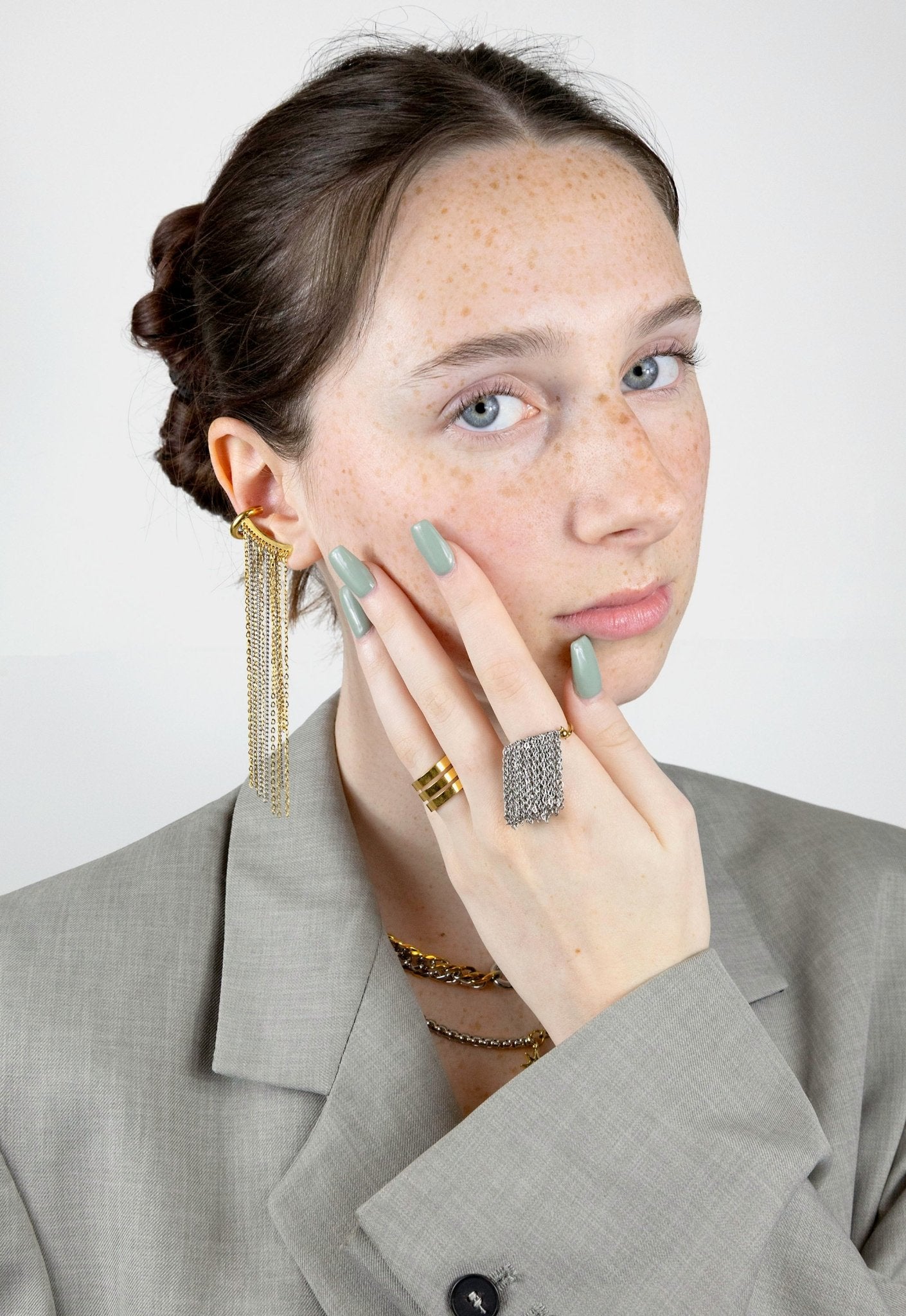 Statement Tassel Ear Cuff - BLING LAB