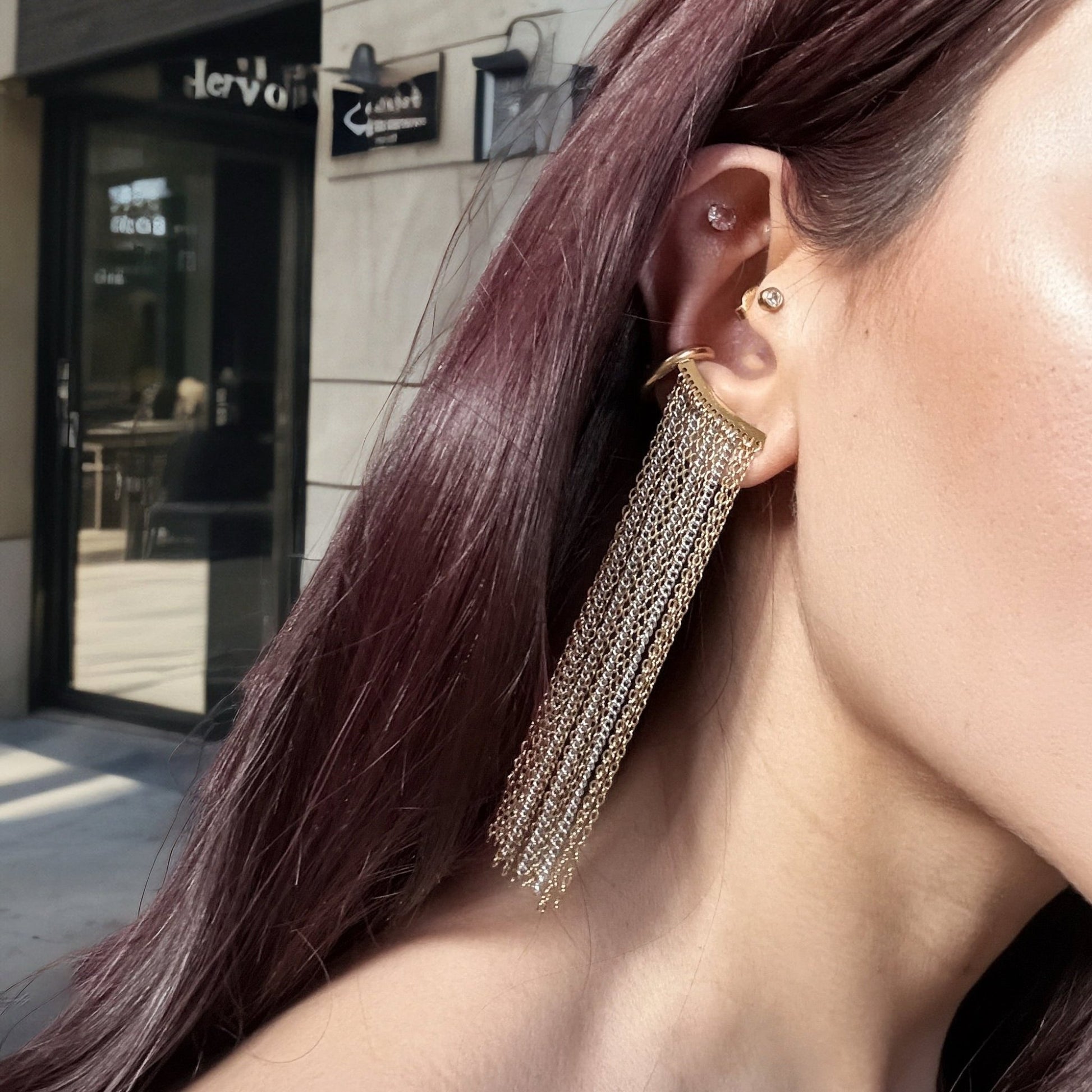 Statement Tassel Ear Cuff - BLING LAB
