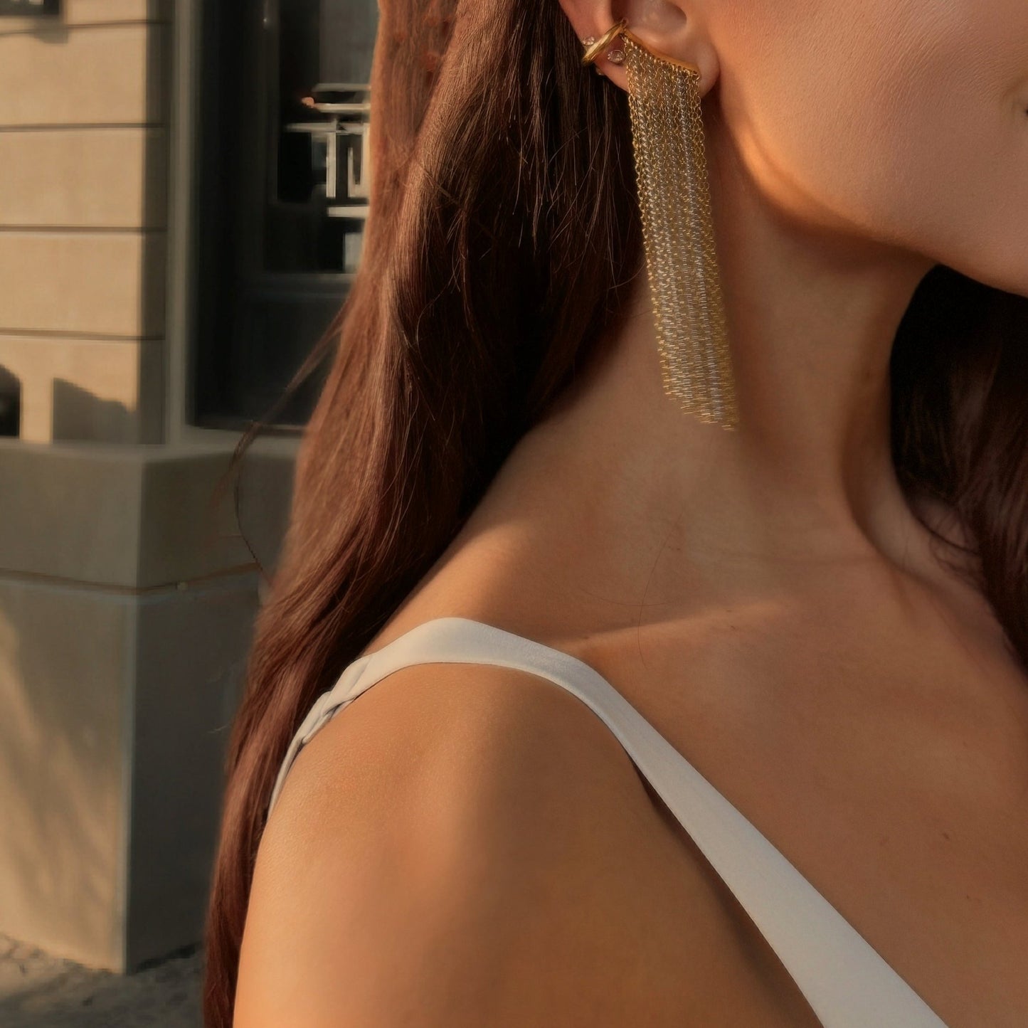 Statement Tassel Ear Cuff - BLING LAB