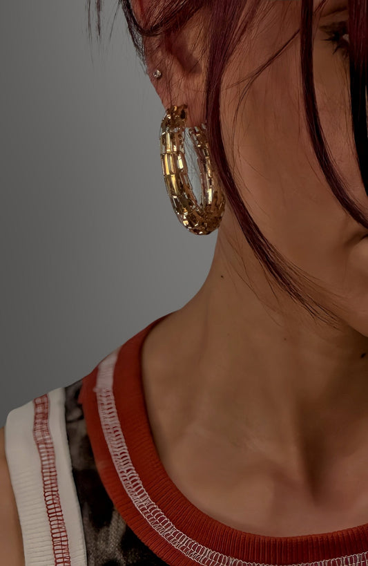 Desert Armor Hoops - BLING LAB