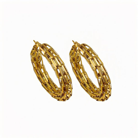 Desert Armor Hoops - BLING LAB