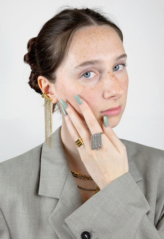 Statement Tassel Ear Cuff - BLING LAB